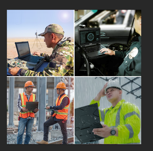 How do rugged laptops withstand extreme environmental conditions?